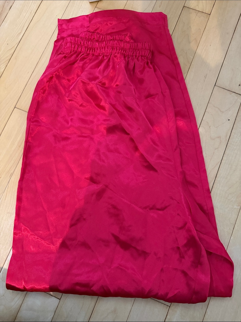Victoria Secret Fuchsia Satin pajama Pants